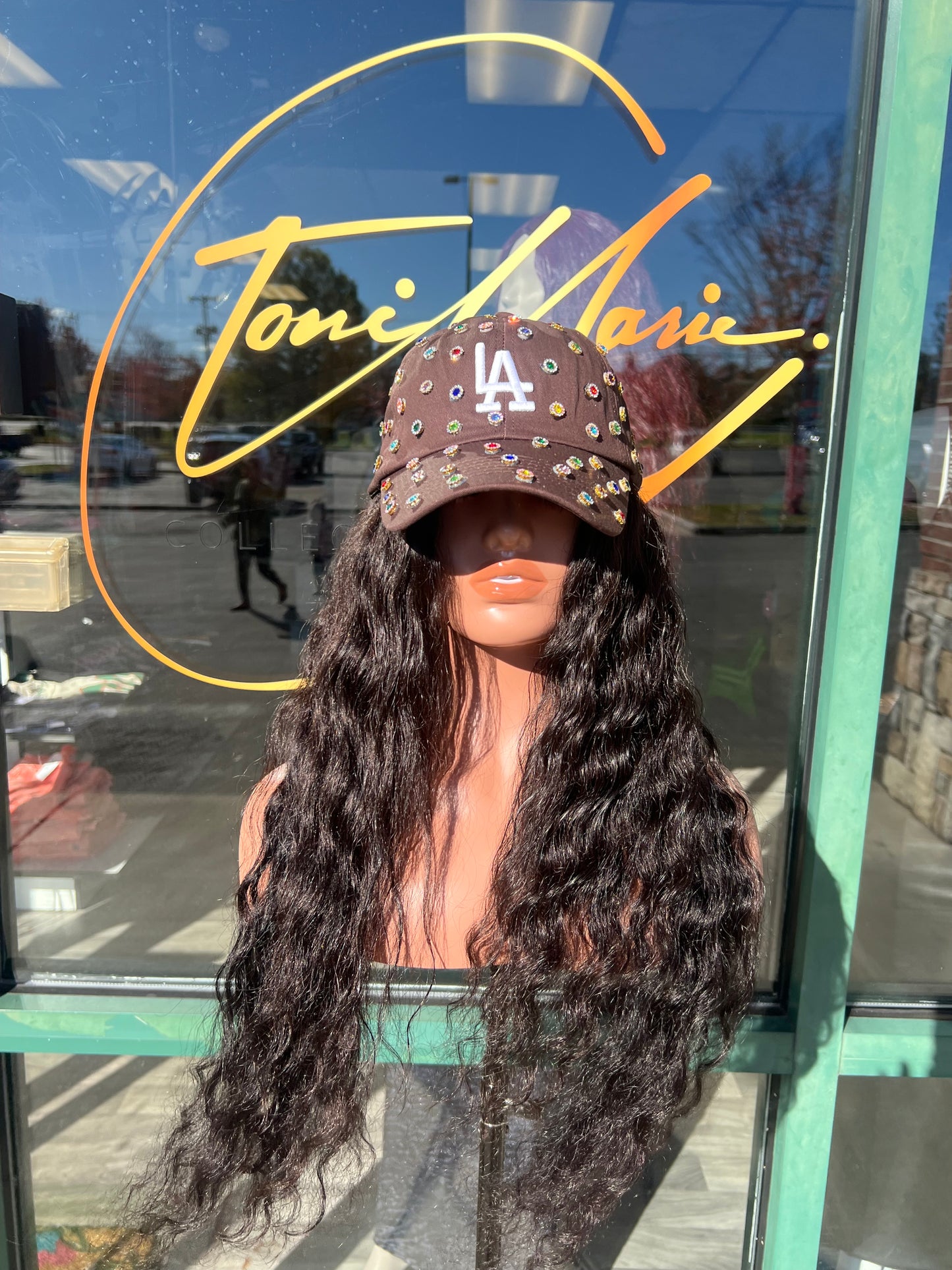 Brown LA Jewel Hat