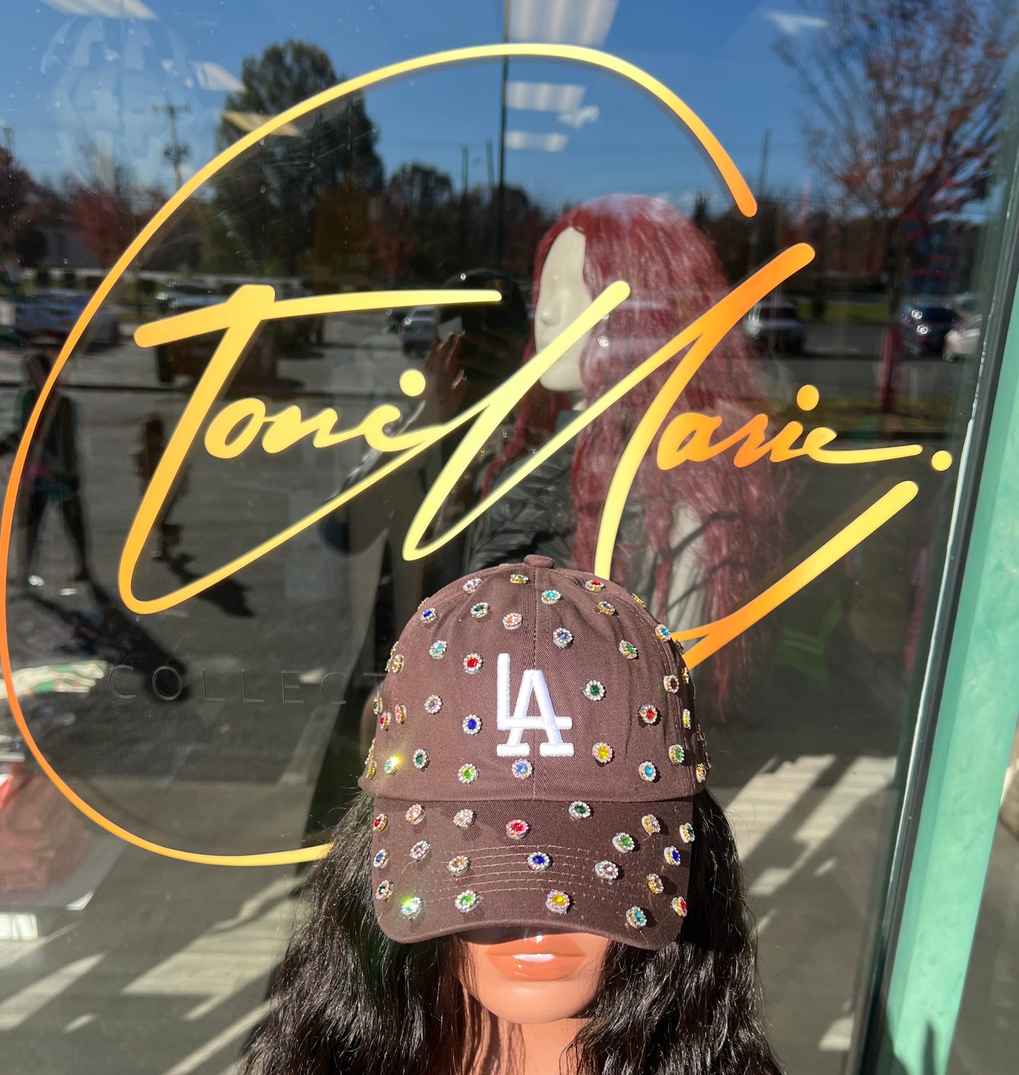 Brown LA Jewel Hat