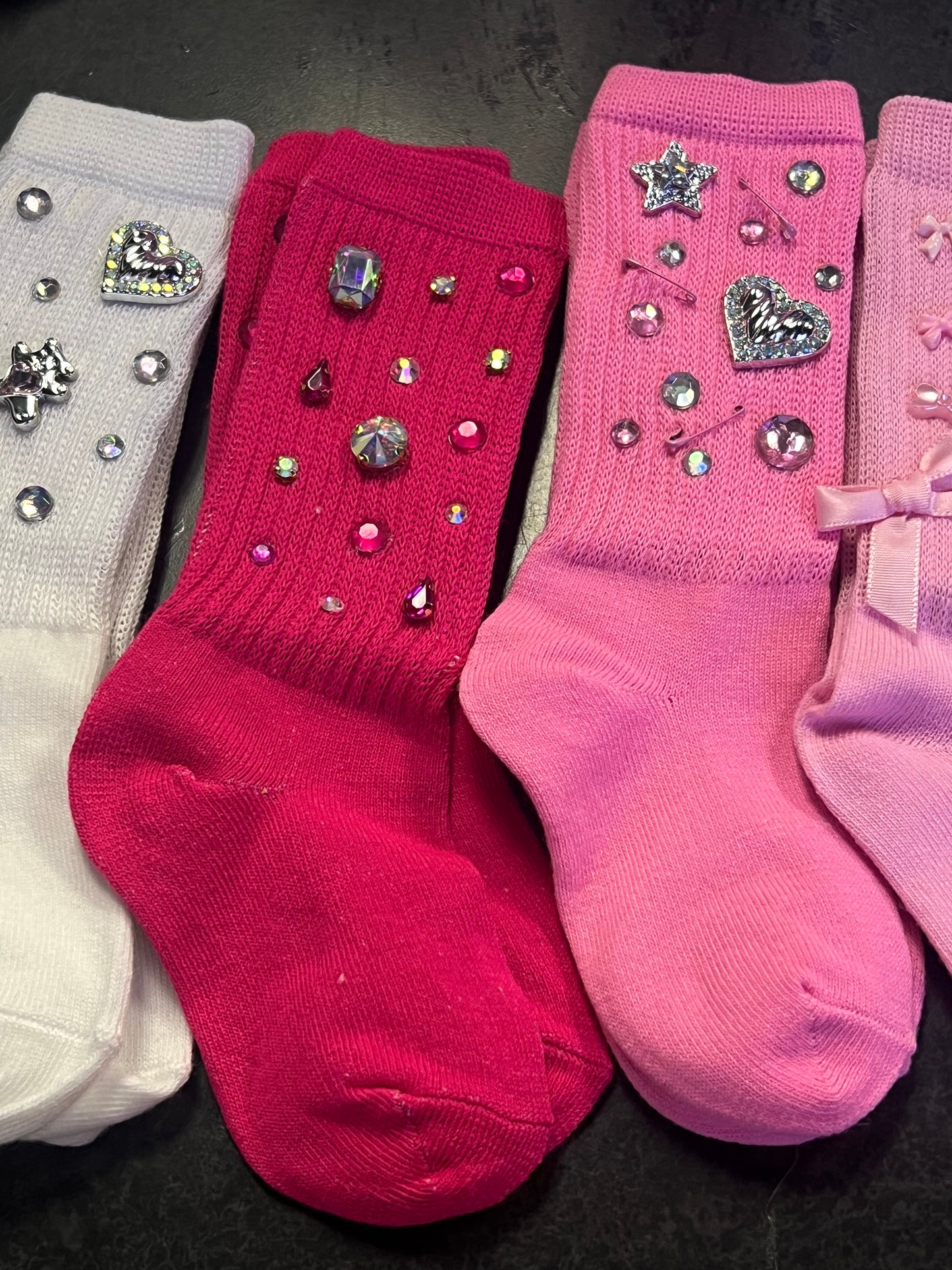 Hot Pink Toddler Junk Socks