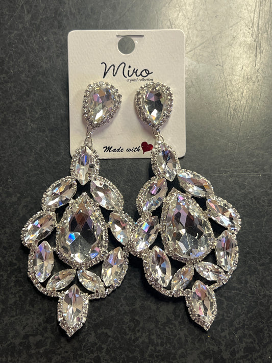 Silver Chandelier drop earrings