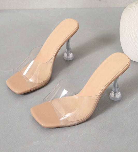 Clear Mule Heel