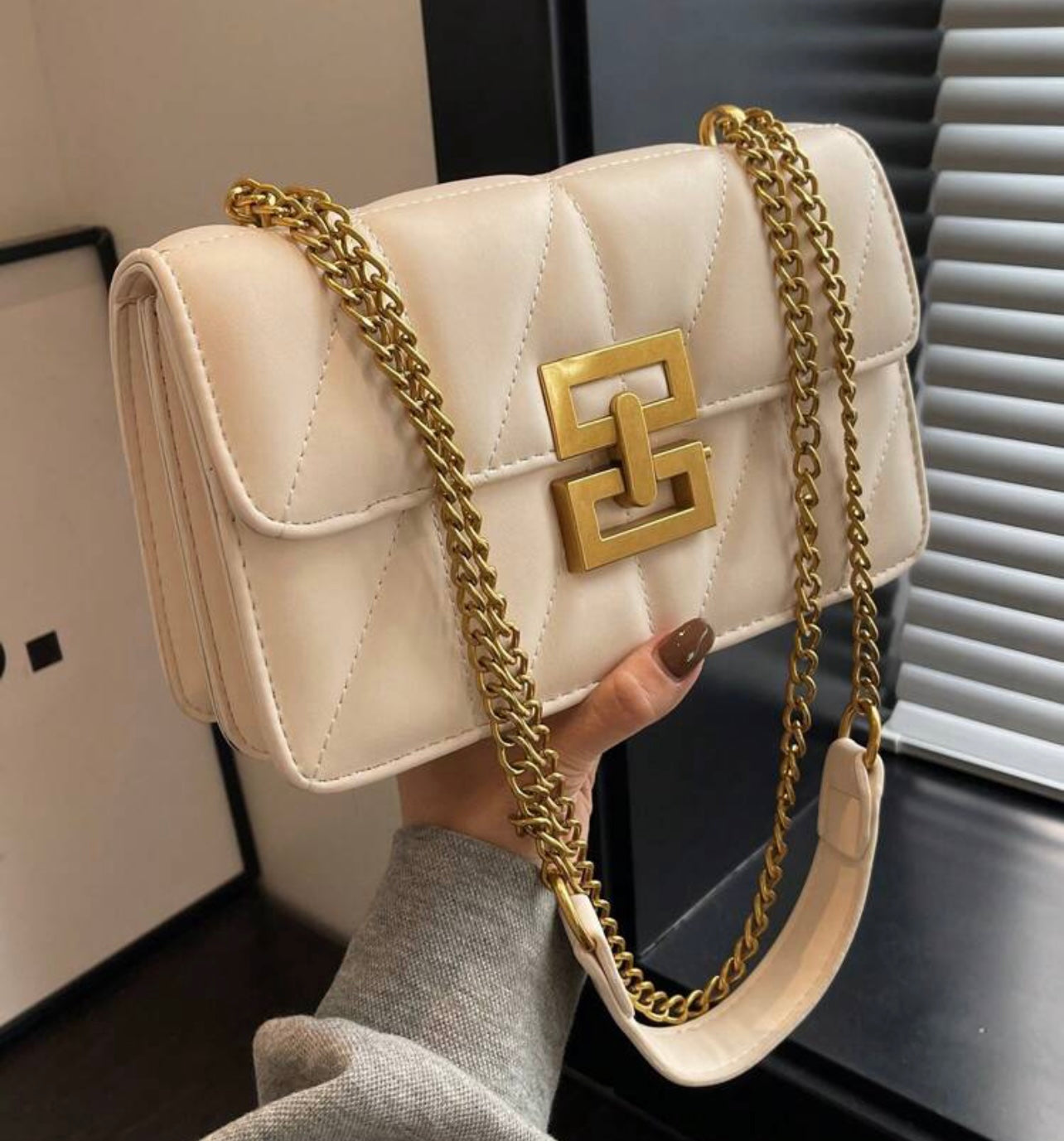 Cream Crossbody