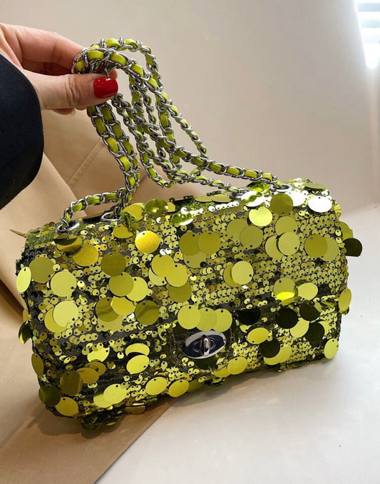 Green Sequin Purse