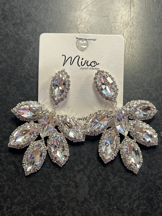 Silver Crystal Earrings