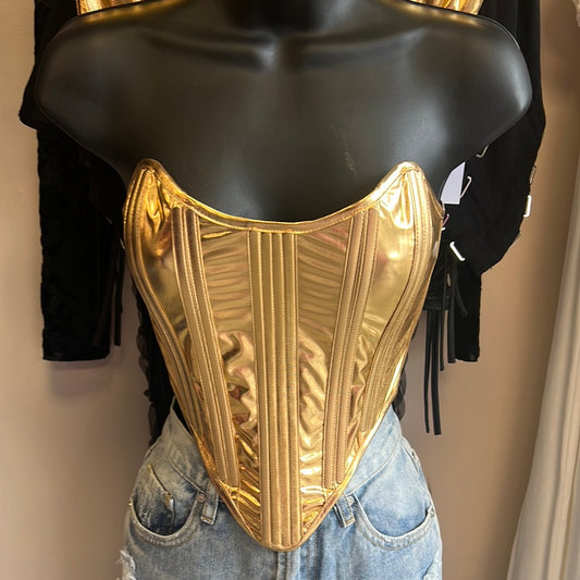 Gold Corset Top