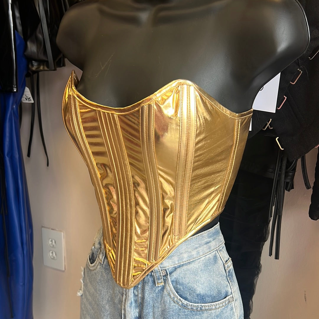 Gold Corset Top