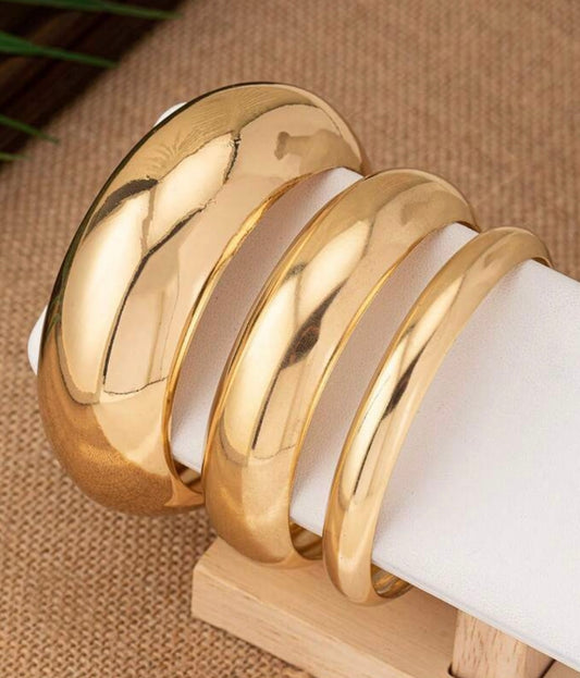 3pc Gold Bangle Set