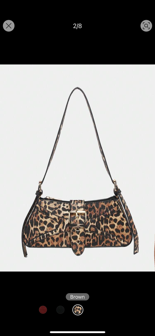 Leopard Purse Gold Detail